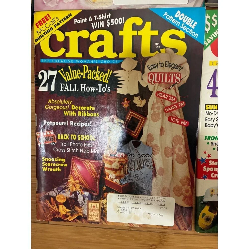 VTG Crafts Magazine Bundle 6 Issues 1991-1993 DIY Y2K 90s